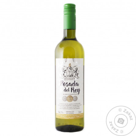 Вино Posada del Rey White Semi-Dulce біле напівсолодке 11% 0,75л slide 1