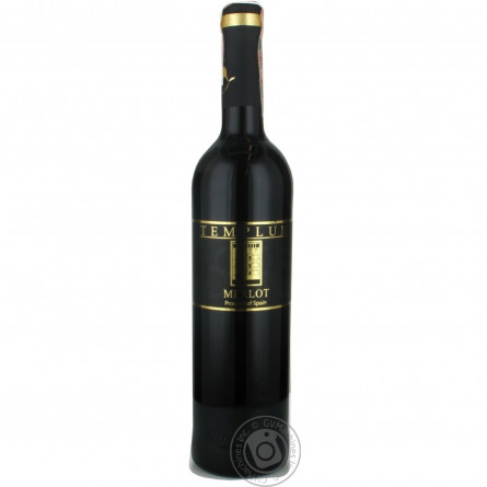Вино Templum Merlot червоне сухе 13,5% 0,75л slide 1