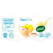 Рослинний десерт NaturGreen органічний з кокоса з ананасом 2*125г mini slide 2