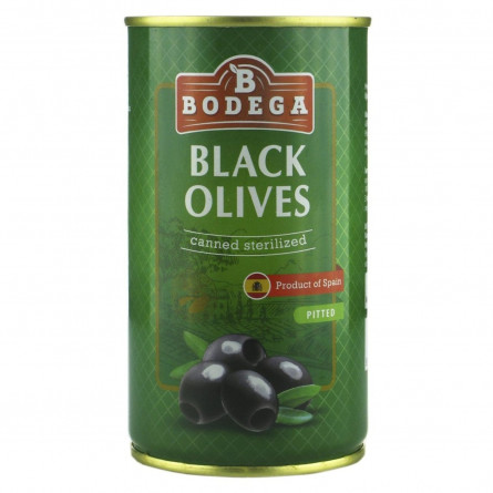 Оливки черные Bodega без косточки 350г slide 1