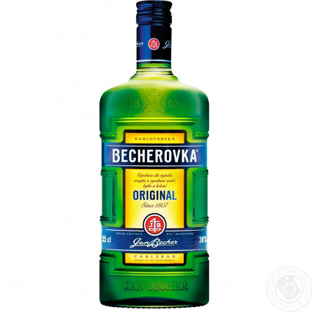 Лікерна настоянка на травах Becherovka 38% 0,35л slide 1