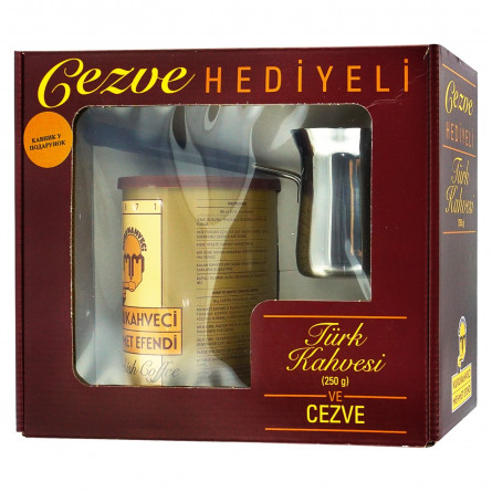 Кава мелена Kurukahveci Mehmet Efendi 250г + турка у коробці slide 2