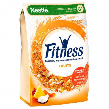 Готовий сухий сніданок NESTLÉ® FITNESS®&Fruits з цільної пшениці з фруктами 400г slide 1