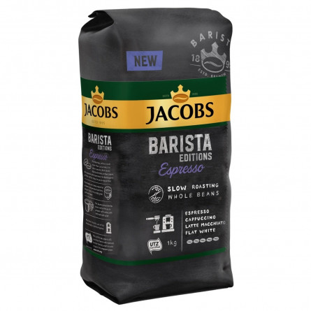 Кава Jacobs Barista Espresso натуральна смажена в зернах 1кг slide 1