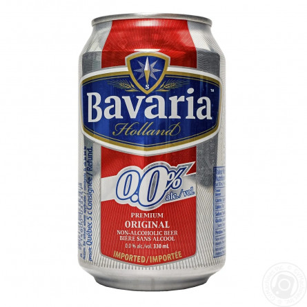 Пиво Bavaria Holland Premium светлое безалкогольное ж/б 0% 0,3л slide 4