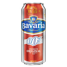 Пиво Bavaria Holland Premium светлое безалкогольное ж/б 0% 0,5л mini slide 2