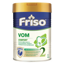 Суха молочна суміш Friso VOM 2 COMFORT для дітей від 6 до 12 місяців зі зригуваннями, кольками і закрепами 400г mini slide 3