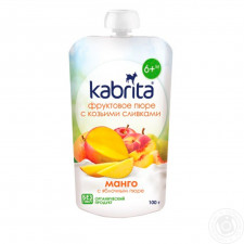 Пюре Kabrita манго з яблучним пюре 100г mini slide 1