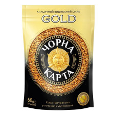 Кава Чорна Карта Gold розчинна 60г mini slide 1