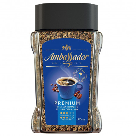 Кофе Ambassador Premium растворимый 190г slide 1