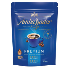 Кофе Ambassador Premium растворимый 50г mini slide 1