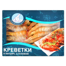 Креветки Seafood Line Ваннамей заморожені з головою в панцирі 16/20 1кг mini slide 2