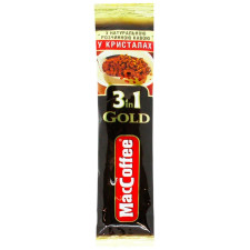 Напій кавовий MacCoffee Gold 3в1 розчинний 16г mini slide 1