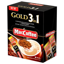 Напиток кофейный MacCoffee Gold 3в1 растворимый 16г mini slide 2