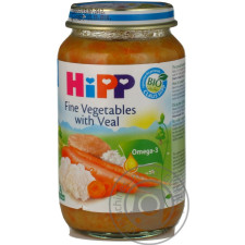 Пюре Hipp Телятина с рисом и овощами для детей с 8 месяцев 220г mini slide 7