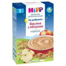 Каша молочна Hipp Organic На добраніч вівсяно-пшенична з яблуком для дітей з 5 місяців 250г mini slide 2