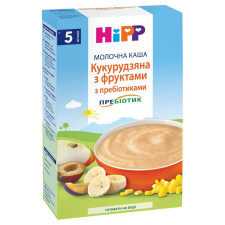 Каша дитяча HiPP Кукурудзяна з фруктами з пребіотиками молочна без цукру з 5 місяців 250г mini slide 2