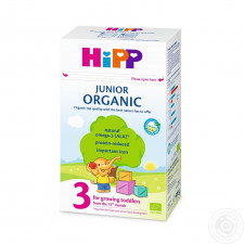 Суха молочна суміш HiPP Junior Organic 3 500г mini slide 1
