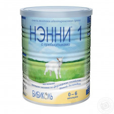 Молочна суміш Ненні 1 суха з пребіотиками 0-6 місяців 400г mini slide 1