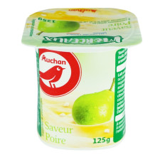 Йогурт Ашан фруктовый с кусочками фруктов 125г mini slide 1