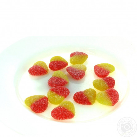 Конфеты желейные жевательные Персиковые сердца в сахаре slide 1