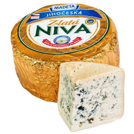 Сир Madeta Zlata Niva напівтвердий з пліснявою 60% slide 1