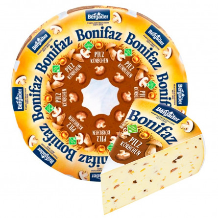 Сир Bergader Bonifaz з грибами 70% slide 1