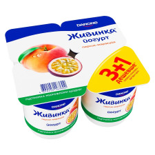 Йогурт Danone Живинка Персик-маракуйя 1.5% 4шт 115г mini slide 4