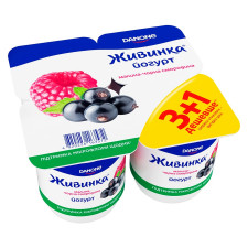 Йогурт Живинка малина-чорна смородина 1,5% 4шт*115г mini slide 2