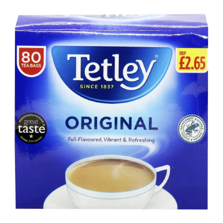 Чай чорний Tetley в пакетиках 80шт slide 2