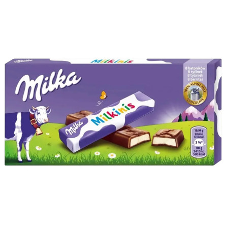 Шоколад Milka Milkinis с молочной начинкой 87,5г slide 2
