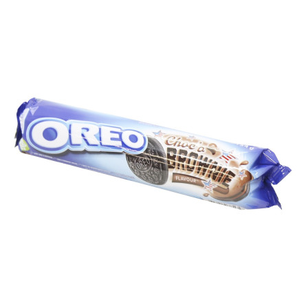 Печенье-сэндвич Oreo со вкусом шоколада с начинкой с маслом Брауни 154г slide 1