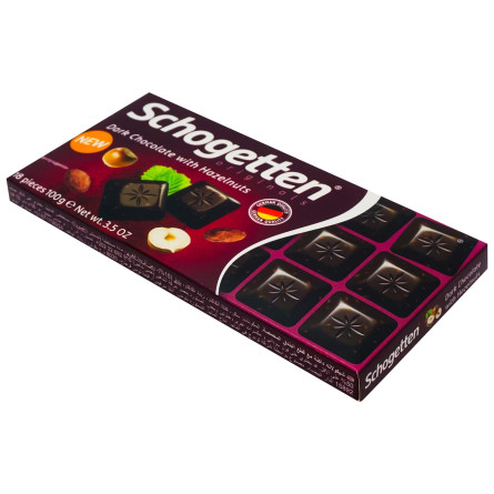 Шоколад черный Schogetten с фундуком 100г slide 1