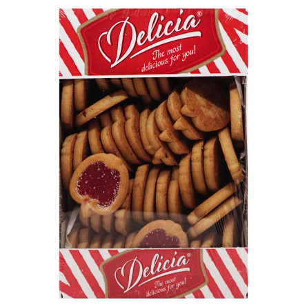 Печиво Delicia Райські яблучка зі смаком апельсина 600г slide 1