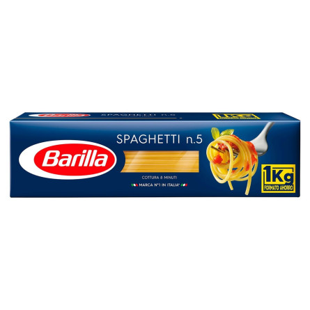 Макаронные изделия Barilla Spaghetti №5 1кг slide 2