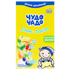 Пюре Чудо-Чадо дитяче асорті 4х90г mini slide 2