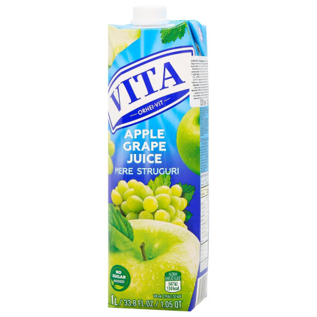 Сок Vita яблочно-виноградный 1л slide 1