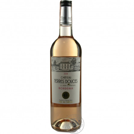 Вино Chateau Terres Douces Cuvee Le Jardin Aphrodite Rose Bordeaux рожеве сухе 12,5% 0,75л slide 3