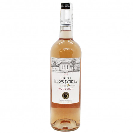 Вино Chateau Terres Douces Cuvee Le Jardin Aphrodite Rose Bordeaux рожеве сухе 12,5% 0,75л slide 5