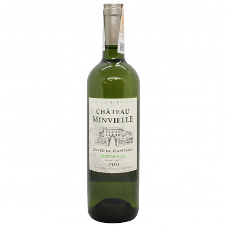 Вино Chateau Minvielle Cuvee du Capitaine Bordeaux біле сухе 12,5% 0,75л slide 5