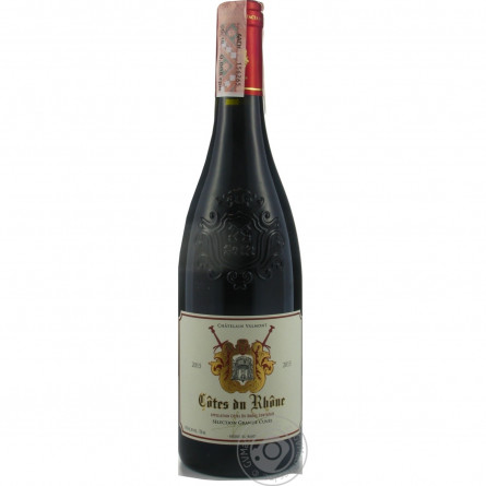 Вино Chatelain Valmont Cotes du Rhone красное сухое 14% 0,75л slide 3