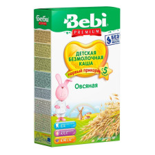 Каша Bebi Premium безмолочная овсяная для детей с 5 месяцев 200г mini slide 2
