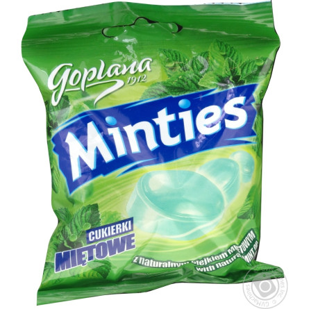 Льодяники Goplana Minties з м'ятною начинкою 90г slide 1