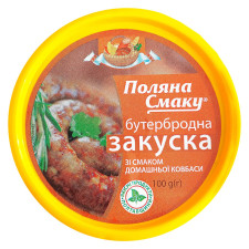 Закуска Поляна Смаку со вкусом домашней колбасы 100г mini slide 2