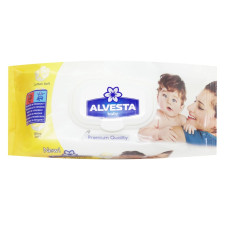 Серветки вологі Alvesta Baby 120шт mini slide 1
