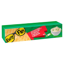 Чіпси KartoFun картопляні пластинки хвилясті зі смаком сметани с зеленню 50г mini slide 2
