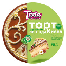 Торт Tarta Легенда Києва з фундуком повітряно-горіховий 900г mini slide 1