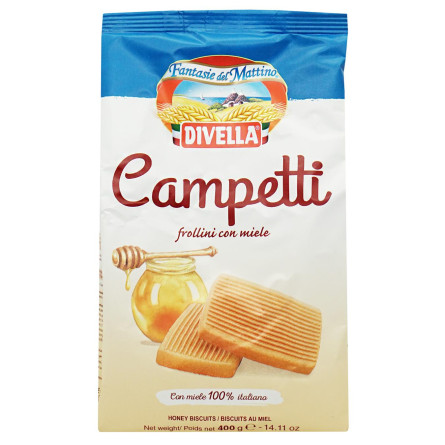 Печиво Divella Campetti з медом 400г slide 1