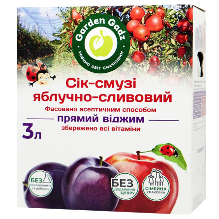 Сік-смузі Gadz яблучно-сливовий 3л slide 1