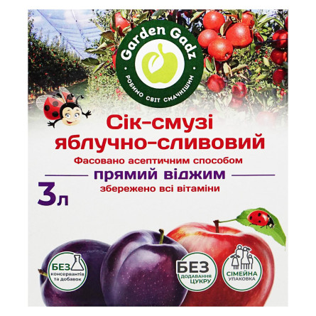Сік-смузі Gadz яблучно-сливовий 3л slide 2